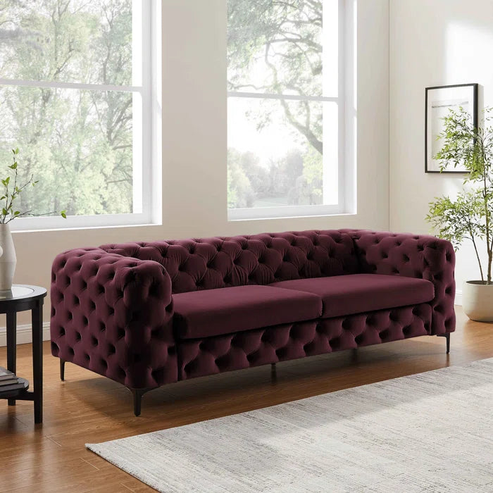 Special Maroon Color Three Seater Sofa Set