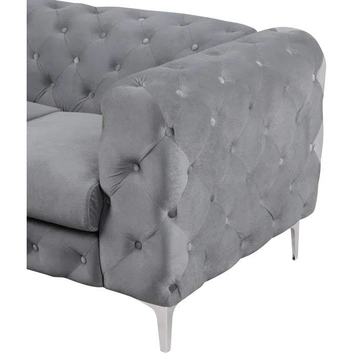 Grey Three Seater Sofa Set