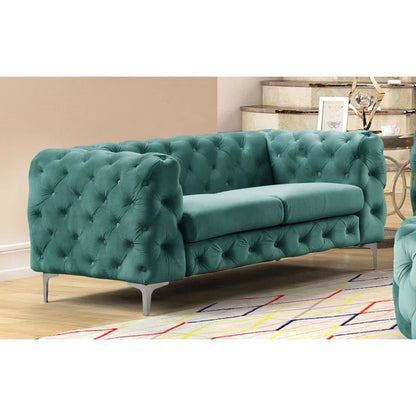 Green Two Seater Sofa Set