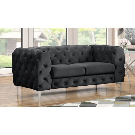 Black Edition Two Seater Sofa Set