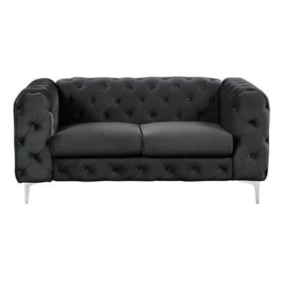 Black Edition Two Seater Sofa Set