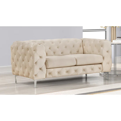 Cream Two Seater Sofa Set